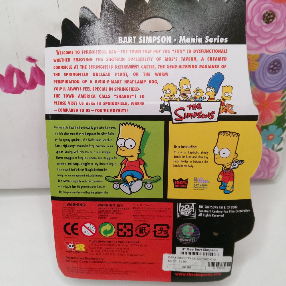 Bart Simpson Keychain - Picture 3 of 3